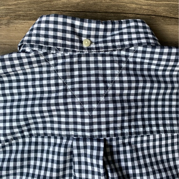 Tommy Hilfiger Navy and White Checkered Shirt Size M - Picture 8 of 9